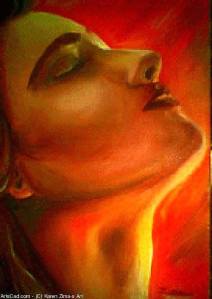 Spiritually Centered' oil on canvas by Karen Zima. http://artscad.com/A.nsf/Opra/SRVV-7HP5TF